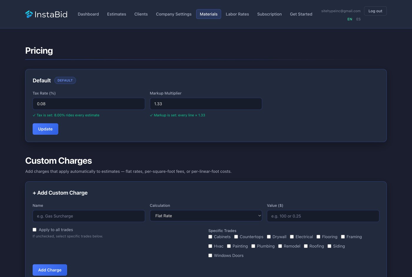 Your catalog, editable